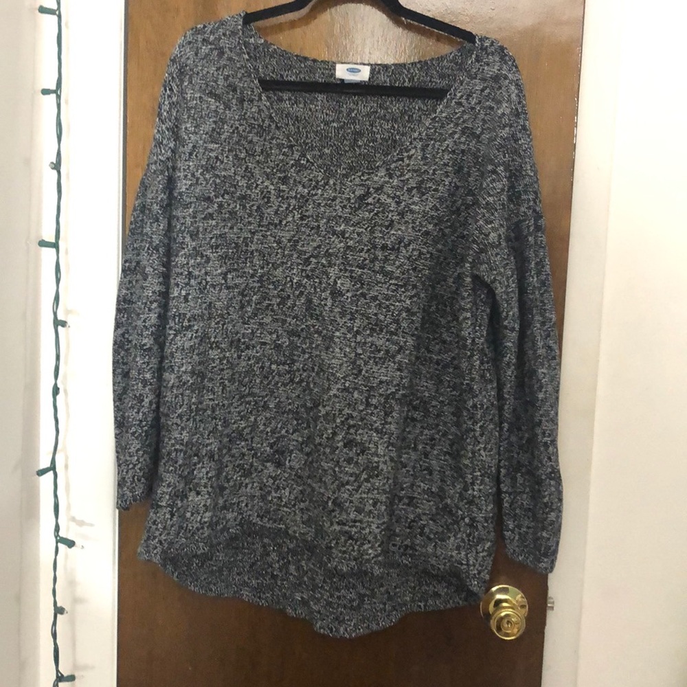 Gray marbled sweater